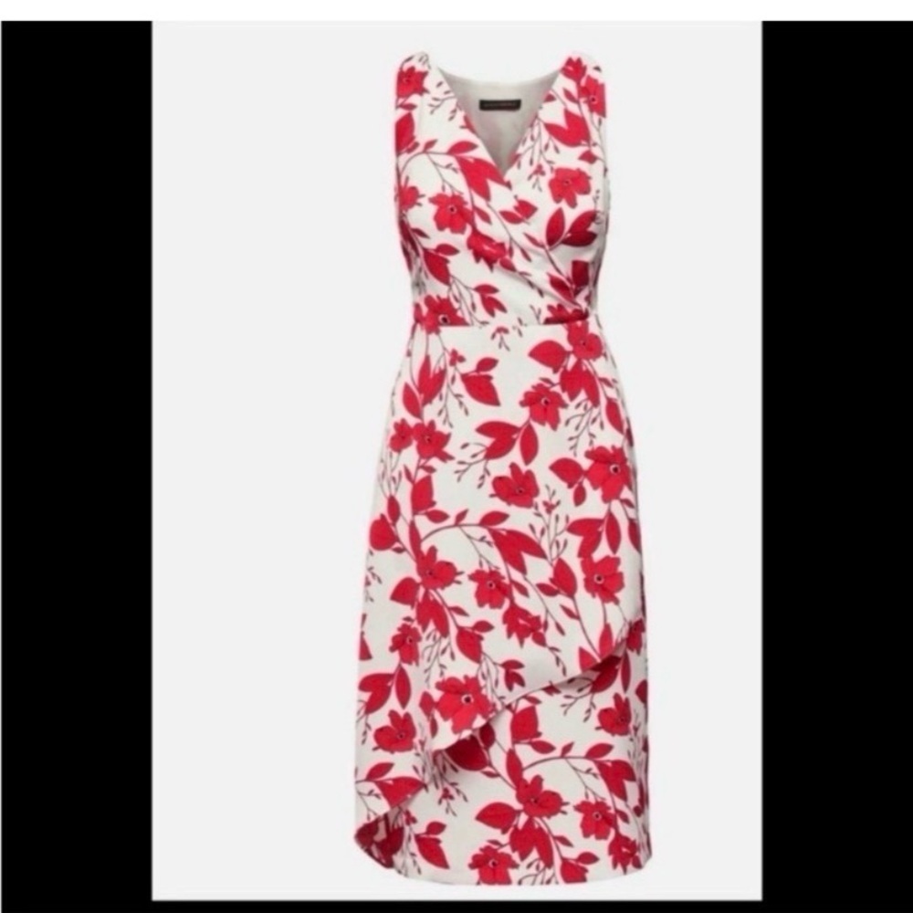 BANANA REPUBLIC White Floral Midi Dress - Picture 5 of 10